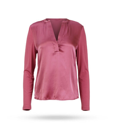 Mary&Yve V-Seidenbluse Erdbeere 20021