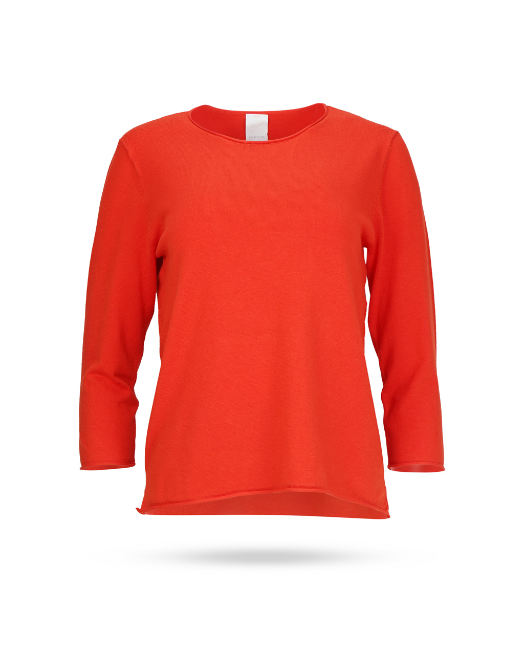 Mary-Yve-Viskose-Pullover-78-Arm-Orangerot-60215 Mary-Yve-Viskose-Pullover-78-Arm-Orangerot-60215