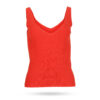 Mary-Yve-Viskose-Stricktop-V-Ausschnitt-Orangerot-60224