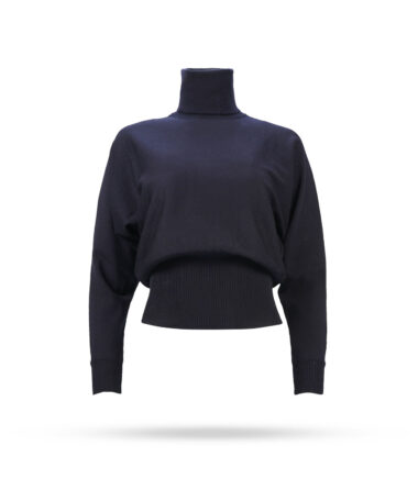 Max Mara Street Rollkragen Pullover Dunkelblau MM12070 1