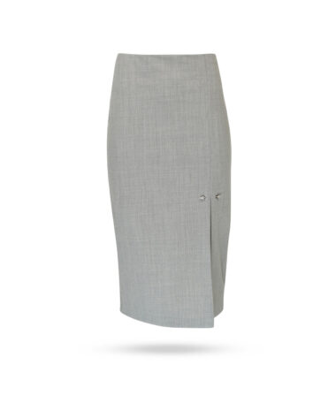 Patrizia Pepe 2G0818 A1PH Skirt Light Gray