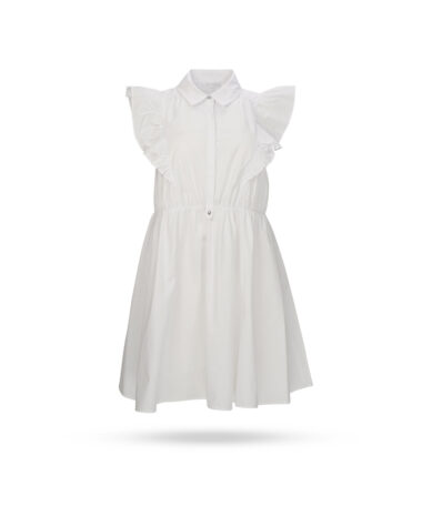 Patrizia Pepe Blusenkleid mit Unterrock Weiss 2A2219 A9B9 W103.jpg