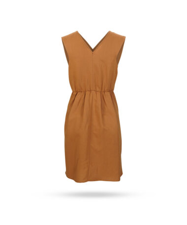 Patrizia-Pepe-Leinenkleid-Cognac-2A2390--A052-2