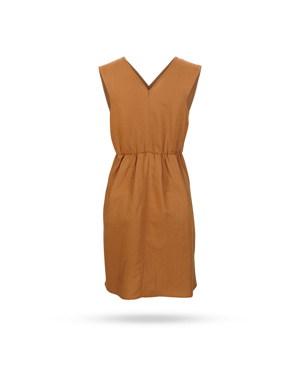 Patrizia-Pepe-Leinenkleid-Cognac-2A2390-A052-2 Patrizia-Pepe-Leinenkleid-Cognac-2A2390--A052-2
