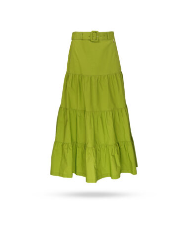 Patrizia-Pepe-Maxirock-mit-Volants-Kiwi-2G0858-A9B9