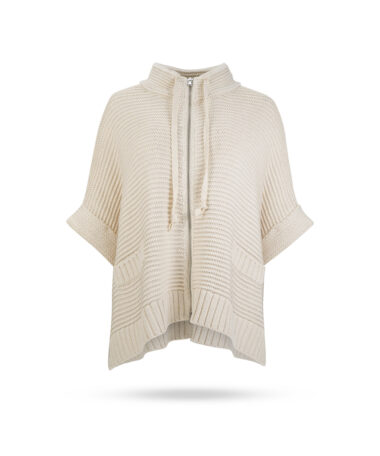 Repeat-Baumwoll-Grobstrick-Weste-Vanille-400849