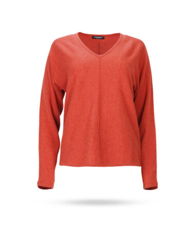 Repeat-Cashere-V-Pullover-mit-Naht-Orangrot-101565-1478