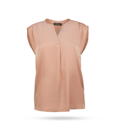 Repeat Seidentop V Ausschnitt Apricot 600504