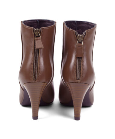 Studio Malori Stiefelette Glattleder Cognac_3
