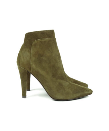 Studio Malori Stiefelette Moosgruen Velour_1