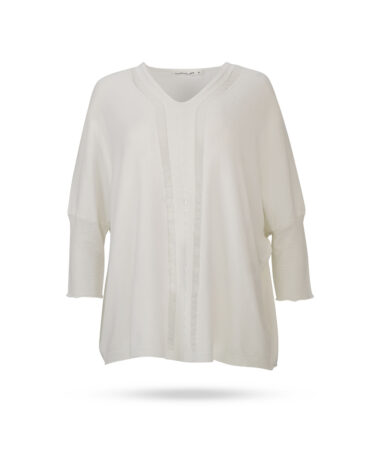 Transit Ponchopullover Weiss 7423 00