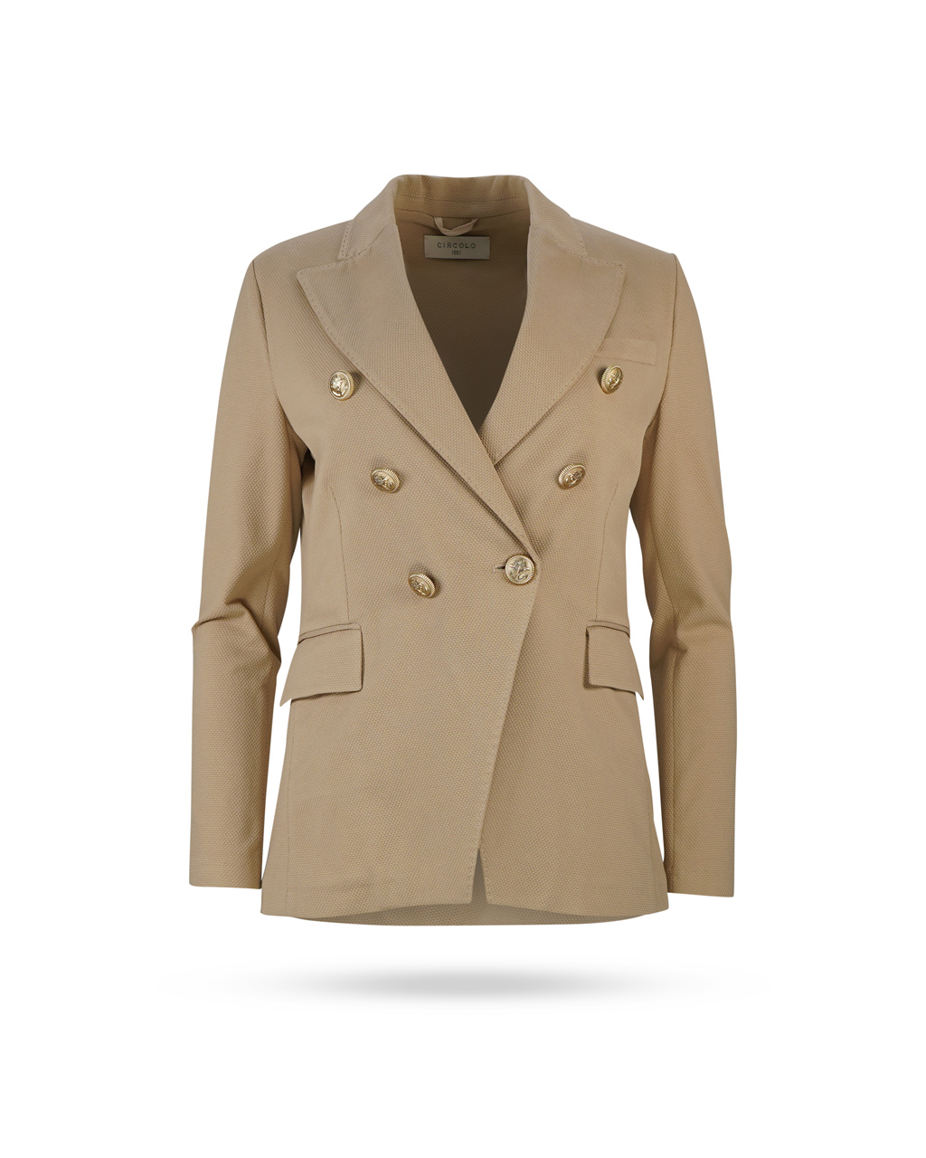 Circolo-Jersewy-Doppelreiher-Blazer-Camel-FD2610-712 Circolo-Jersewy-Doppelreiher-Blazer-Camel-FD2610-712