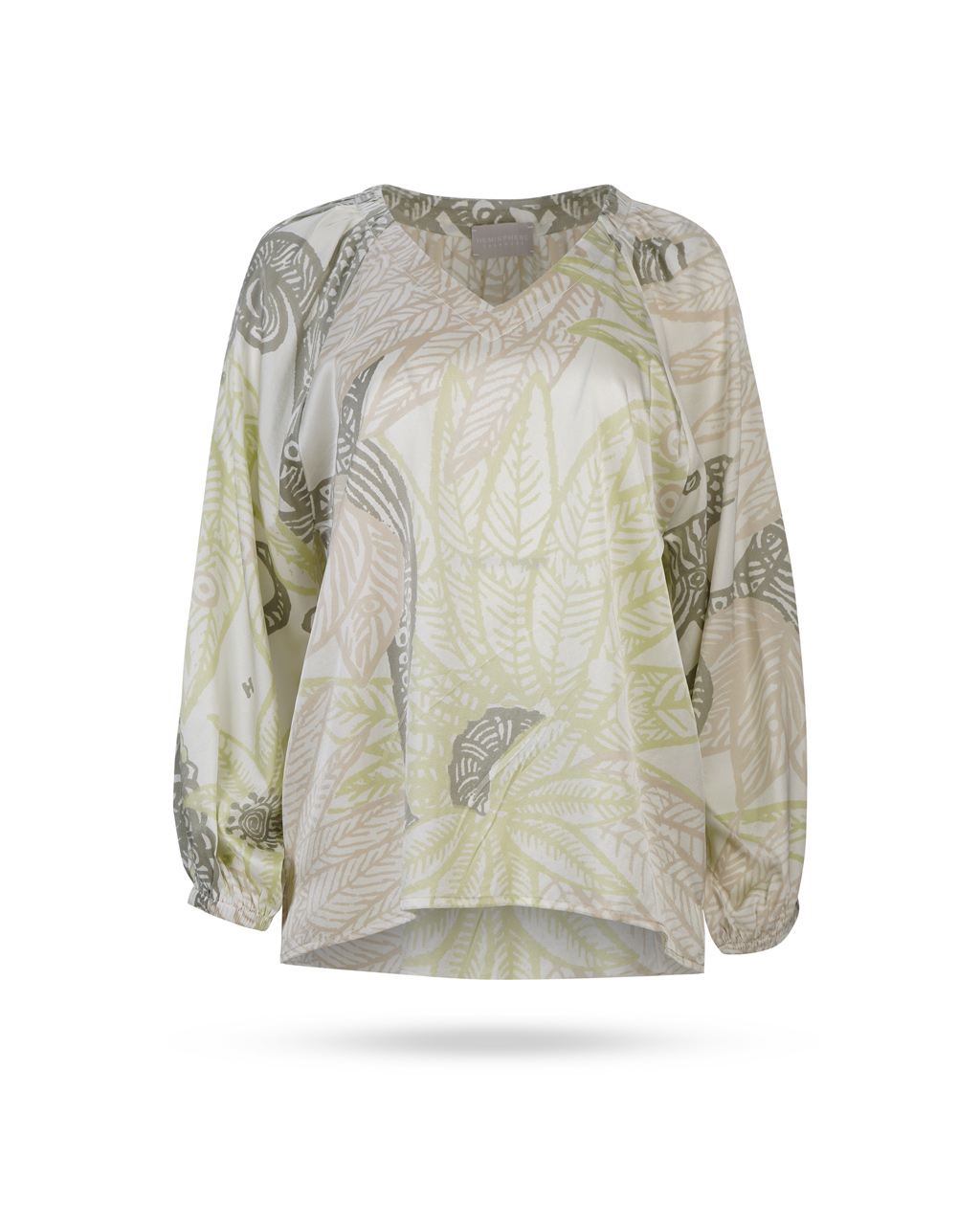 Hemisphere-Foras-Seidednbluse-Lime-231FORAS Hemisphere-Foras-Seidednbluse-Lime-231FORAS