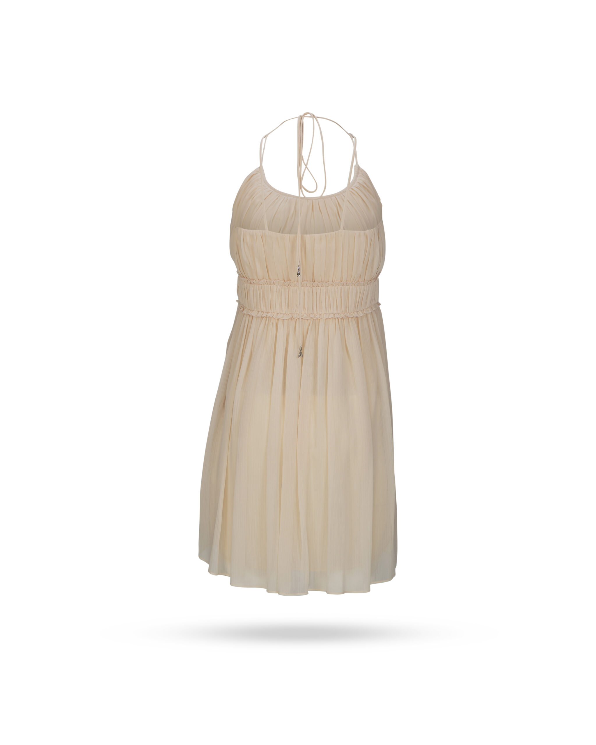 Patrizia-Pepe-Chiffon-Kleid-Vanille-2A2516-A061-3 Patrizia Pepe Chiffon Kleid Vanille 2A2516 A061 3