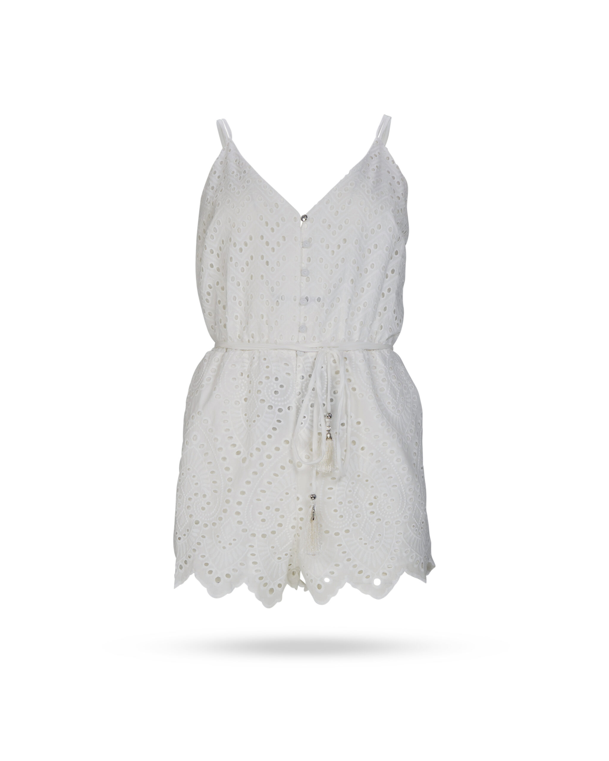 Patrizia-Pepe-Jumpsuit-mit-Lochstrickerei-weiss-2T0032-A288-2 Patrizia Pepe Jumpsuit mit Lochstrickerei weiss 2T0032 A288 2