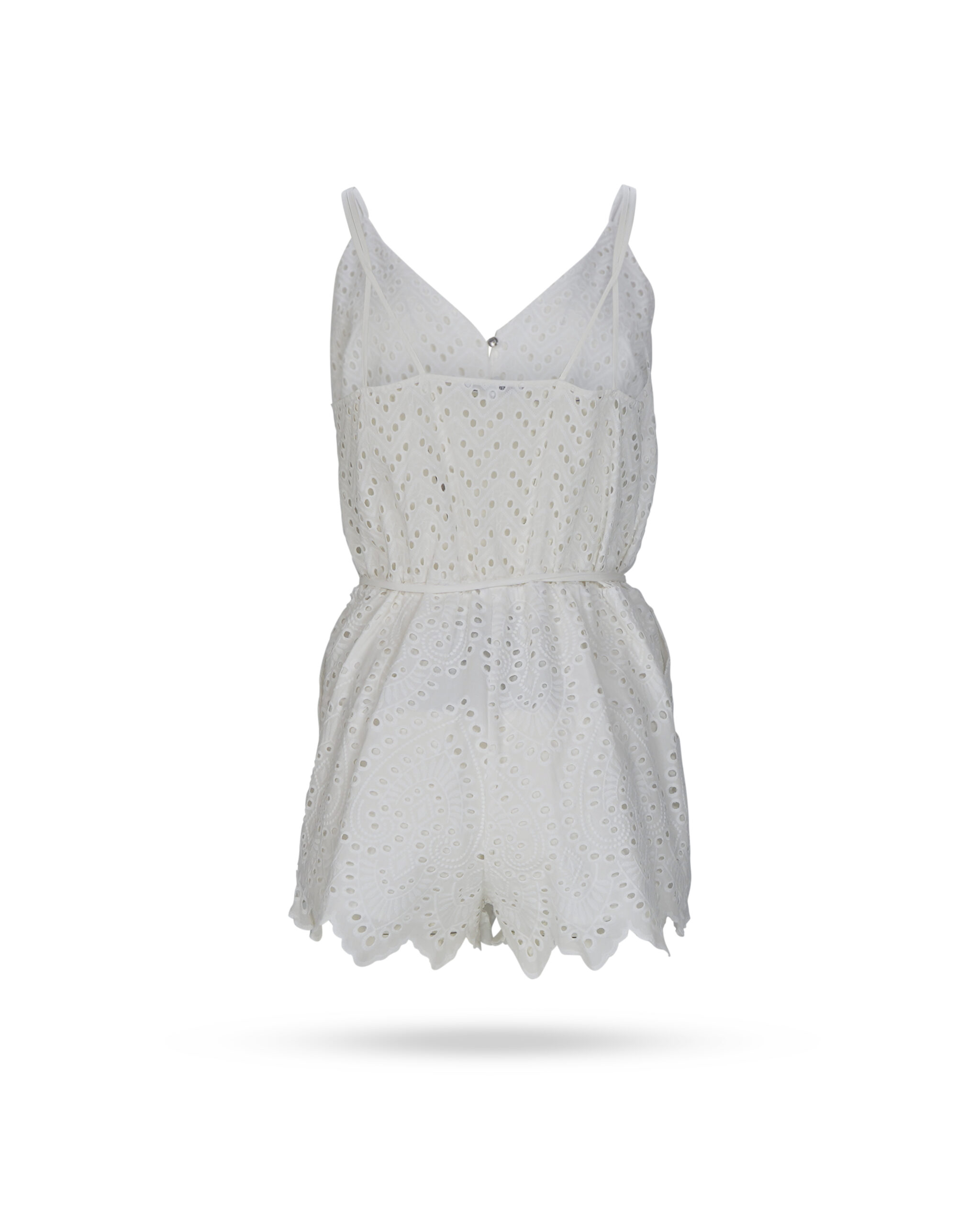Patrizia-Pepe-Jumpsuit-mit-Lochstrickerei-weiss-2T0032-A288-3 Patrizia Pepe Jumpsuit mit Lochstrickerei weiss 2T0032 A288 3