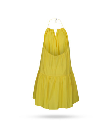 PatrizianPepe Neckholder Kleid mit V olantzs gelb 2A2527 A989b 3