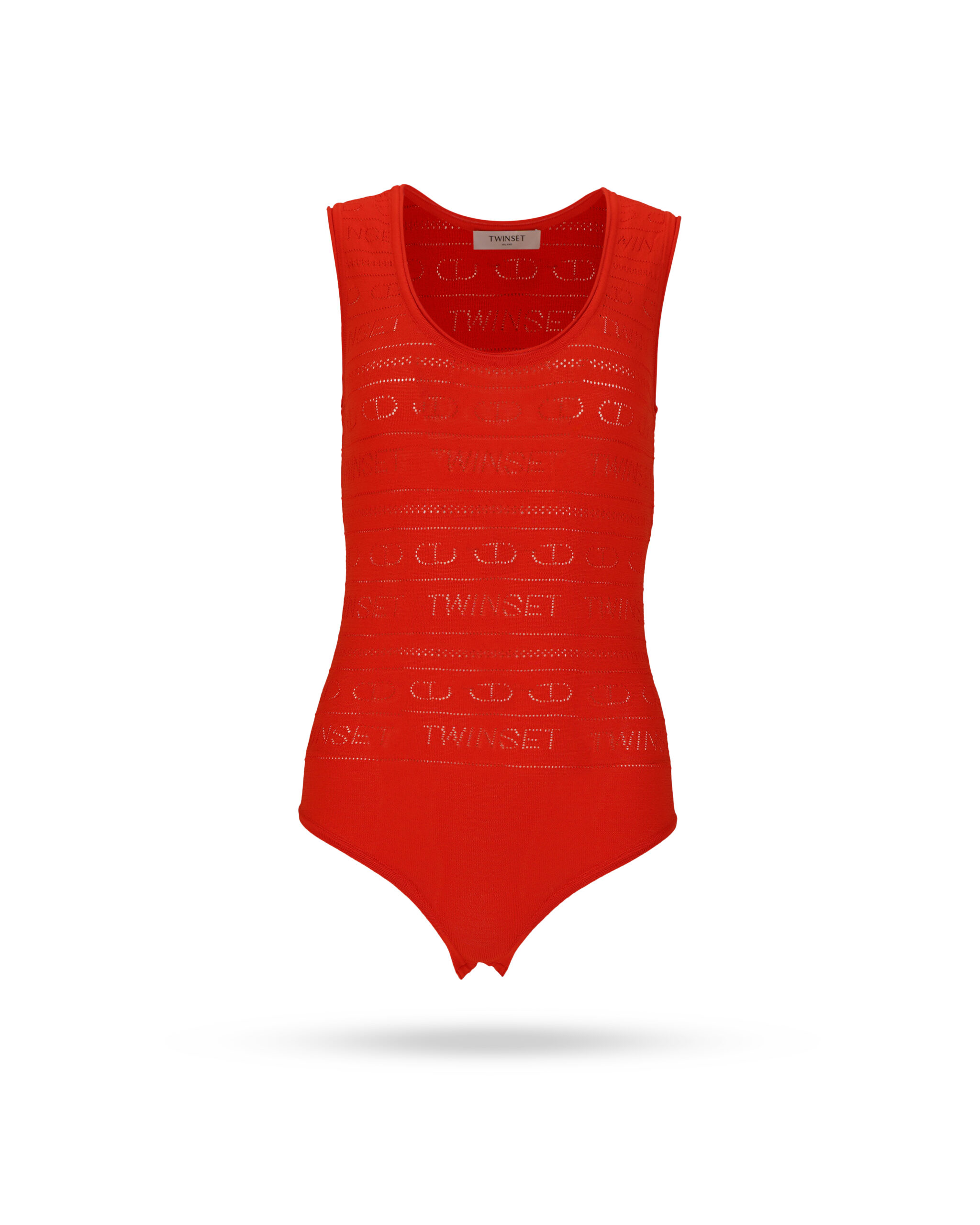 Twinset-231TT3114-Body-Orange-Red Twinset 231TT3114 Body Orange Red