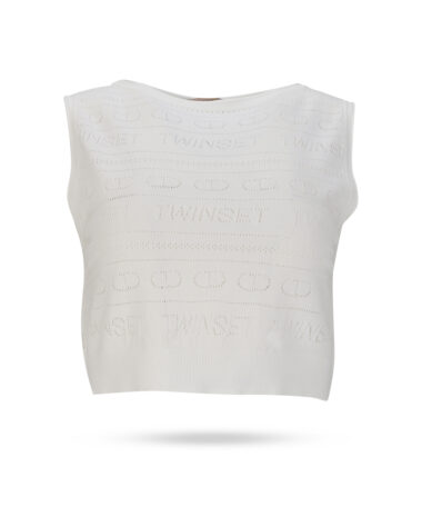 Twinset Top Neve 00282 weiss