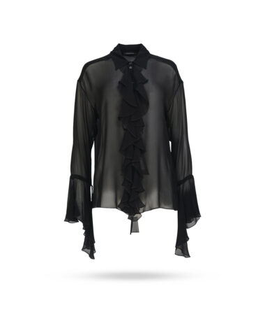 Patrizia-Pepe-Viskose-Volantisbluse-Schwarz-2C1399-A060-K103-1