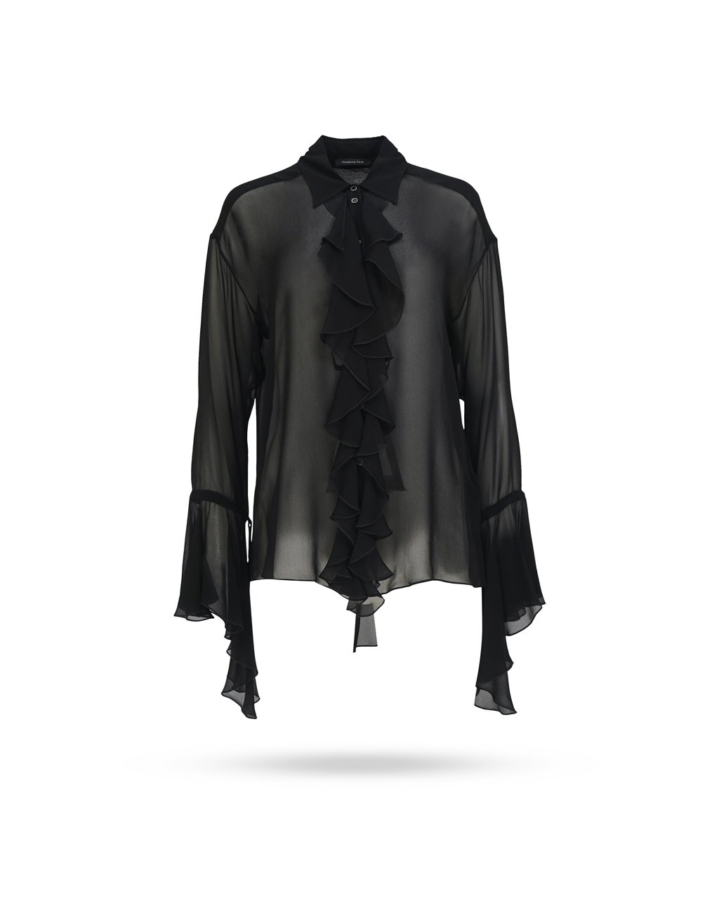 Patrizia-Pepe-Viskose-Volantisbluse-Schwarz-2C1399-A060-K103-1 Patrizia-Pepe-Viskose-Volantisbluse-Schwarz-2C1399-A060-K103-1