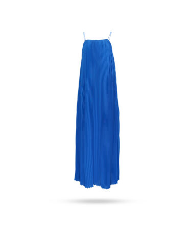 Twinset-Plissees-Maxikleid-Royalblau-231LM2RDD-1
