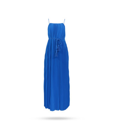 Twinset-Plissees-Maxikleid-Royalblau-231LM2RDD-3