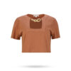 Patrizia-Pepe-Cropped-Shirt-mit-Kette-Cognac-2M4208-J030